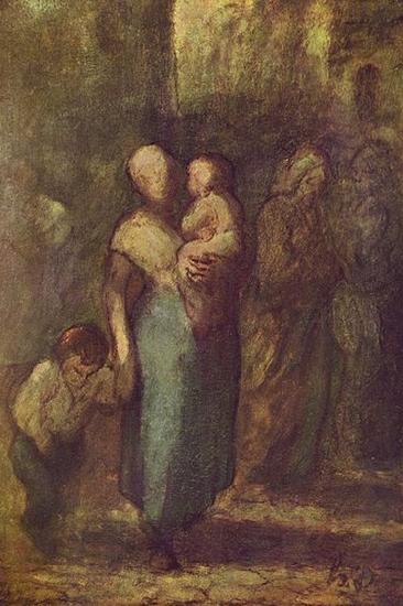 Honore Daumier In der Strabe oil painting image